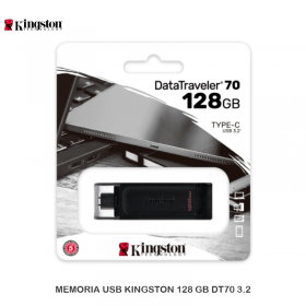 MEMORIA USB-C KINGSTON 128GB DT70 3.2