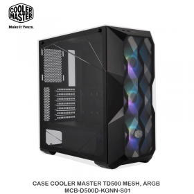 CASE COOLER MASTER TD500 MESH BLACK, ARGB - MCB-D500D-KGNN-S01