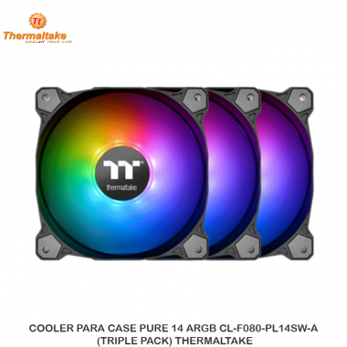 COOLER PARA CASE PURE 14 ARGB CL-F080-PL14SW-A (TRIPLE PACK) THERMALTAKE
