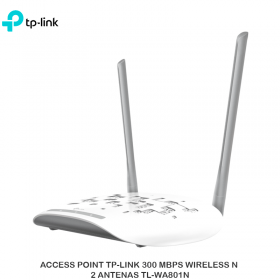 ACCESS POINT TP-LINK 300 MBPS WIRELESS N 2 ANTENAS TL-WA801N