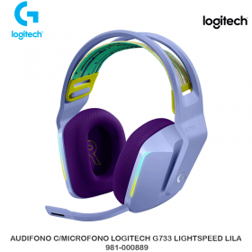 AUDIFONO C/MICROFONO LOGITECH G733 LIGHTSPEED LILAC 981-000889