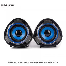 PARLANTE HALION 2.0 GAMER USB HA-S228 AZUL