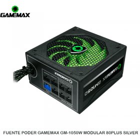 FUENTE PODER GAMEMAX GM-1050W MODULAR 80PLUS SILVER