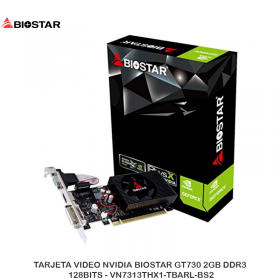 TARJETA VIDEO NVIDIA BIOSTAR GT730 2GB DDR3, 128BITS - VN7313THX1-TBARL-BS2