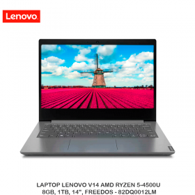 LAPTOP LENOVO V14 AMD RYZEN 5-4500U, 8GB, 1TB, 14", FREEDOS - 82DQ0012LM