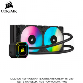 LIQUIDO REFRIGERANTE CORSAIR ICUE H115I 280 ELITE CAPELLIX, RGB - CW-9060047-WW