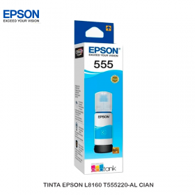 TINTA EPSON L8160 T555220-AL CIAN