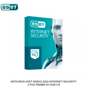 ANTIVIRUS ESET NOD32 2022 INTERNET SECURITY 3 PCS PROMO S11020178