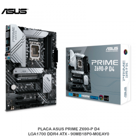 PLACA ASUS PRIME Z690-P D4, LGA1700 DDR4 ATX - 90MB18P0-M0EAY0