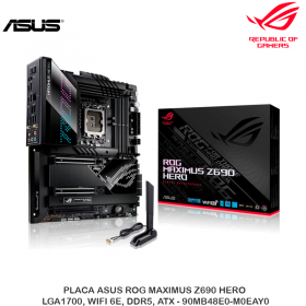 PLACA ASUS ROG MAXIMUS Z690 HERO, LGA1700, WIFI 6E, DDR5, ATX - 90MB48E0-M0EAY0