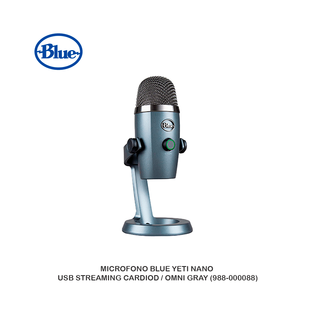 MICROFONO BLUE YETI NANO ( 988-000089 ) USB BLUE