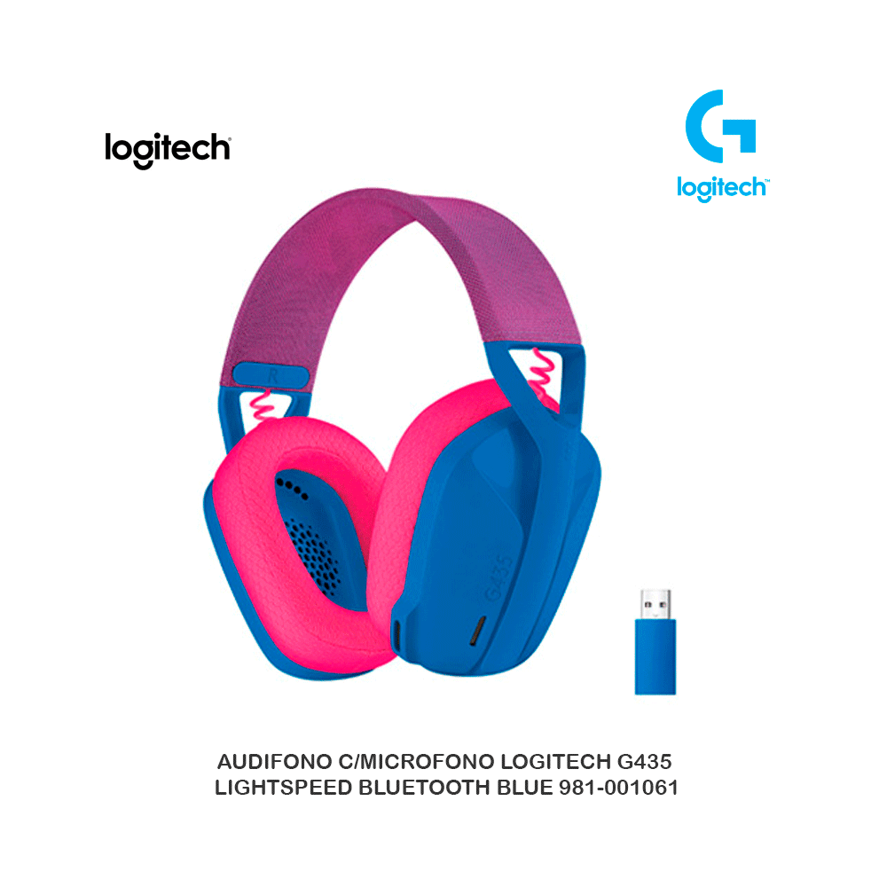 Auriculares Gamer Logitech G435 LIGHTSPEED - tamaño completo - Bluetoo