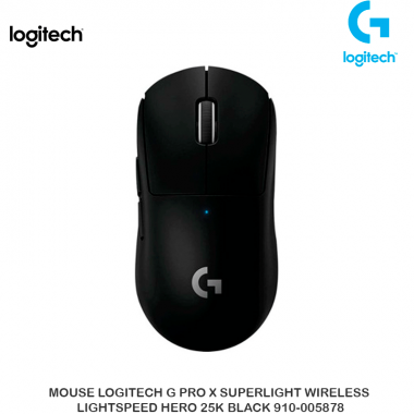 MOUSE LOGITECH G PRO X SUPERLIGHT WIRELESS LIGHTSPEED HERO 25K BLACK 910-005878