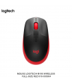 MOUSE LOGITECH M190 WIRELESS FULL-SIZE RED 910-005904