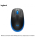 MOUSE LOGITECH M190 WIRELESS FULL-SIZE BLUE 910-005903