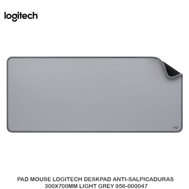 PAD MOUSE LOGITECH DESKPAD ANTI-SALPICADURAS 300X700MM LIGHT GREY 956-000047