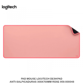 PAD MOUSE LOGITECH DESKPAD ANTI-SALPICADURAS 300X700MM ROSE 956-000048