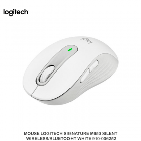 MOUSE LOGITECH SIGNATURE M650 SILENT WIRELESS/BLUETOOHT WHITE 910-006252