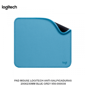 PAD MOUSE LOGITECH ANTI-SALPICADURAS 200X230MM BLUE GREY 956-000038