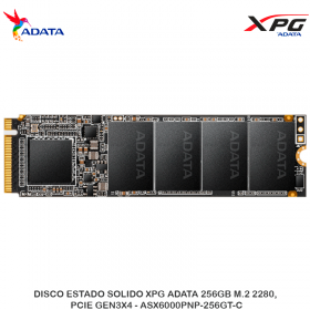 DISCO ESTADO SOLIDO XPG ADATA 256GB M.2 2280, PCIE GEN3X4 - ASX6000PNP-256GT-C