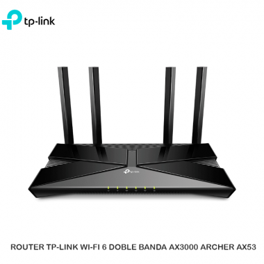 ROUTER TP-LINK WI-FI 6 DOBLE BANDA AX3000 ARCHER AX53