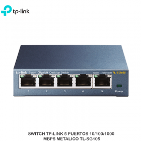 Switch TP-Link 5 puertos TL-SF1005D 10/100Mbps. - Mesajil