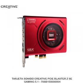 TARJETA SONIDO CREATIVE PCIE BLASTER Z SE GAMING 5.1 - 70SB150000004