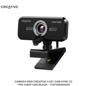 CAMARA WEB CREATIVE LIVE! CAM SYNC V2 FHD 1080P USB BLACK - 73VF088000000