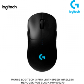 MOUSE LOGITECH G PRO LIGTHSPEED WIRELESS HERO 25K RGB BLACK 910-005270