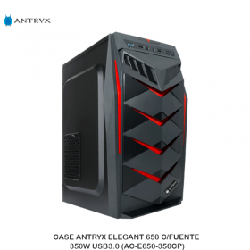 CASE ANTRYX ELEGANT 650 C/FUENTE 350W USB3.0 (AC-E650-350CP)