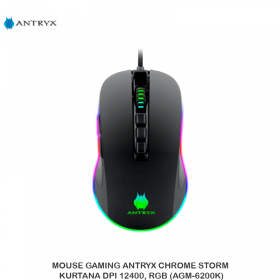 MOUSE GAMING ANTRYX CHROME STORM KURTANA DPI 12400, RGB (AGM-6200K)