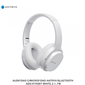 AUDIFONO C/MICROFONO ANTRYX BLUETOOTH ADS-H750BT WHITE 2.1, FM
