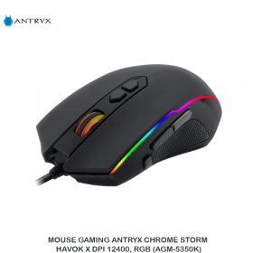 MOUSE GAMING ANTRYX CHROME STORM HAVOK X DPI 12400, RGB (AGM-5350K)