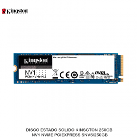 DISCO ESTADO SOLIDO KINSGTON 250GB NV1 NVME PCIEXPRESS SNVS/250GB