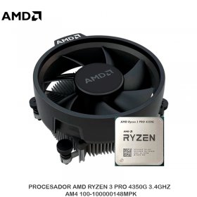 PROCESADOR AMD RYZEN 3 PRO 4350G 3.4GHZ,  AM4 100-100000148MPK