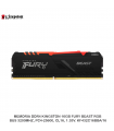 MEMORIA DDR4 KINGSTON 16GB FURY BEAST RGB, BUS 3200MHZ, PC4-25600, CL16, 1.35V. KF432C16BBA/16