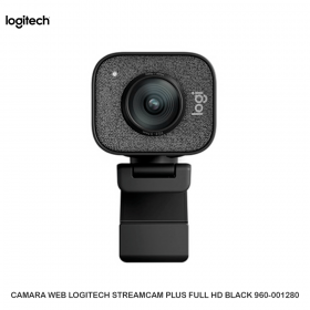 CAMARA WEB LOGITECH STREAMCAM PLUS FULL HD BLACK 960-001280