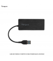 HUB USB TARGUS 4 PUERTOS 3.0 BUS POWER BLACK ACH124US