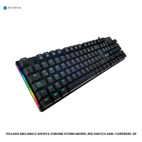 TECLADO MECANICO ANTRYX CHROME STORM MK850, RED SWITCH AMK-CS850KRE-SP