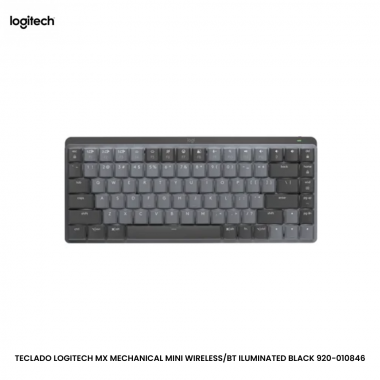 TECLADO LOGITECH MX MECHANICAL MINI WIRELESS/BT ILUMINATED BLACK 920-010846