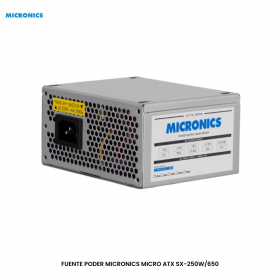 FUENTE PODER MICRONICS MICRO ATX SX-250W/650