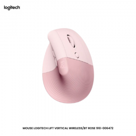 MOUSE LOGITECH LIFT VERTICAL WIRELESS/BT ROSE 910-006472