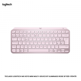 TECLADO LOGITECH MX KEYS MINI MULTI-DEVICE BT ILUMINADO ROSE SP 920-010478