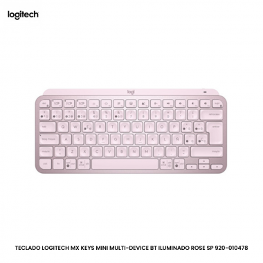 TECLADO LOGITECH MX KEYS MINI MULTI-DEVICE BT ILUMINADO ROSE SP 920-010478