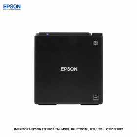 IMPRESORA EPSON TERMICA TM-M30II,  BLUETOOTH, RED, USB -  C31CJ27012