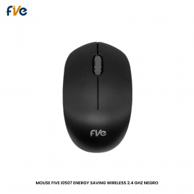 MOUSE FIVE I0507 ENERGY SAVING WIRELESS 2.4 GHZ NEGRO