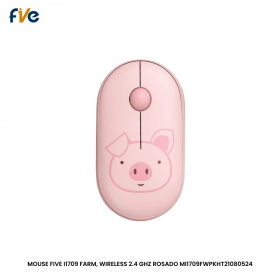 MOUSE FIVE I1709 FARM, WIRELESS 2.4 GHZ ROSADO MI1709FWPKHT21080524