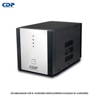 ESTABILIZADOR CDP R-AVR2408I 2400VA/1200W 8 SALIDAS (R-AVR2408I)