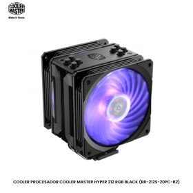 COOLER PROCESADOR COOLER MASTER HYPER 212 RGB BLACK (RR-212S-20PC-R2)