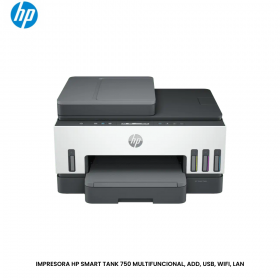 IMPRESORA HP SMART TANK 750 MULTIFUNCIONAL, ADD, USB, WIFI, LAN